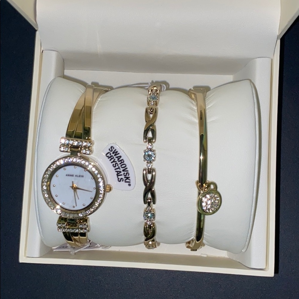 Anne Klein bracelets and watch set